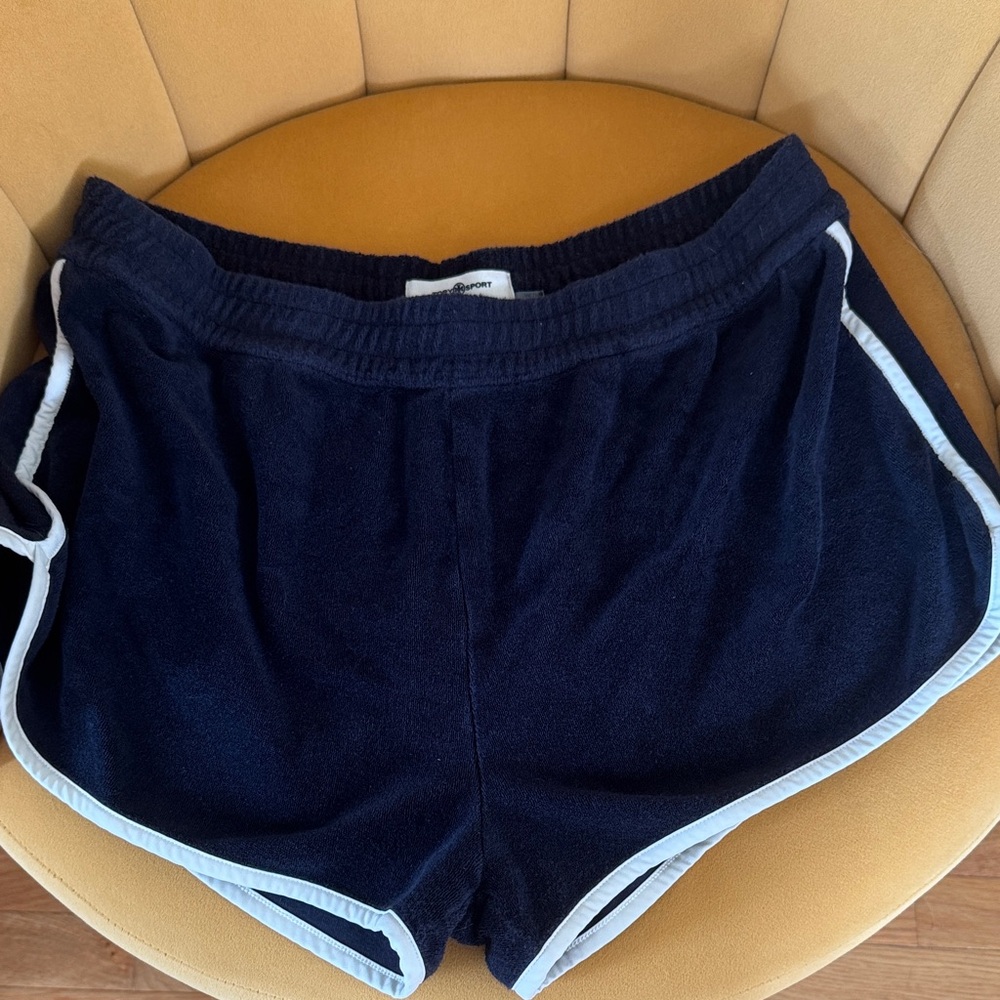 Tory Sport Navy Blue Athletic Shorts